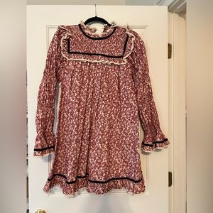 Doen gorgeous red print dress, size small